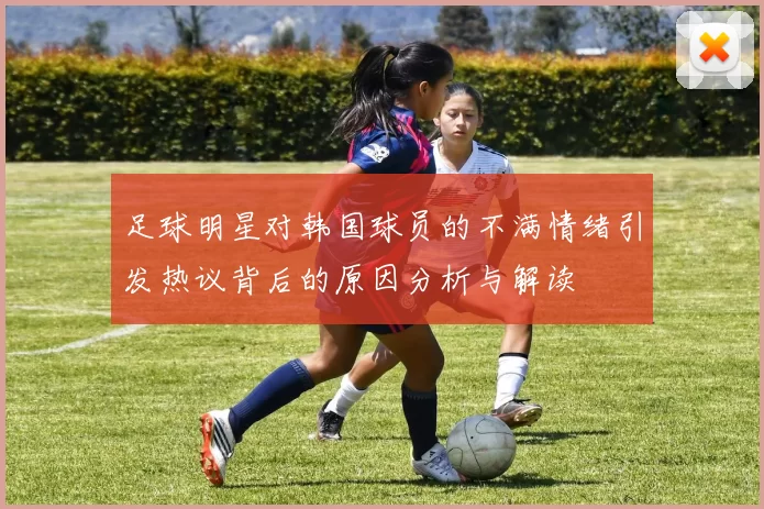 足球明星对韩国球员的不满情绪引发热议背后的原因分析与解读