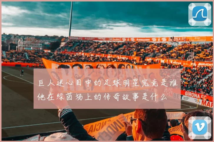 巨人迷心目中的足球明星究竟是谁他在绿茵场上的传奇故事是什么
